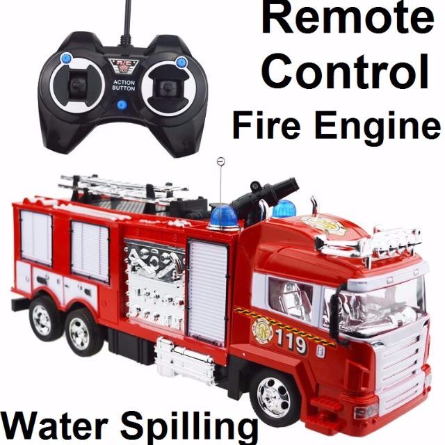 remote control fire truck with working water pump