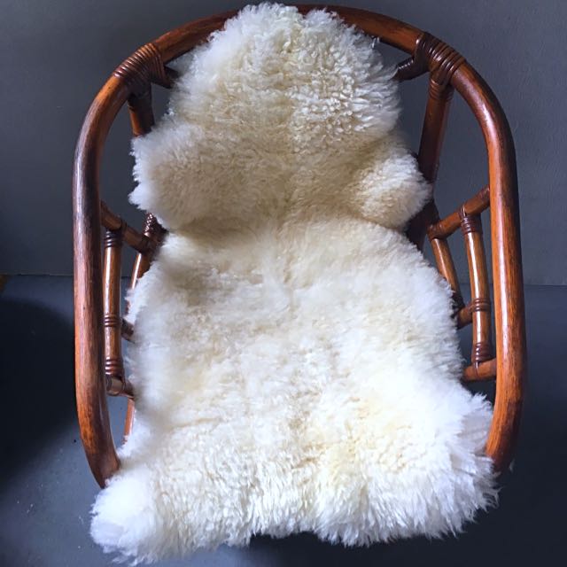 Real Fluffy Sheep Wool Carpet Mat, Furniture & Home Living, Home Decor