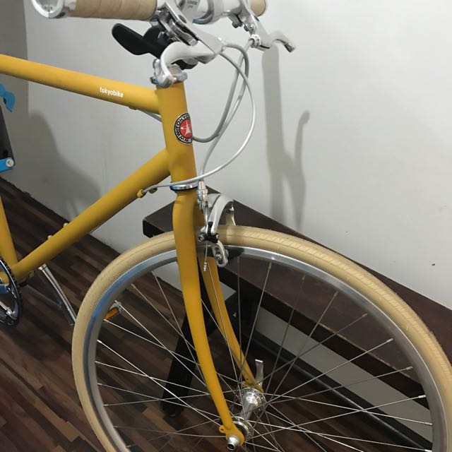 mustard yellow bike