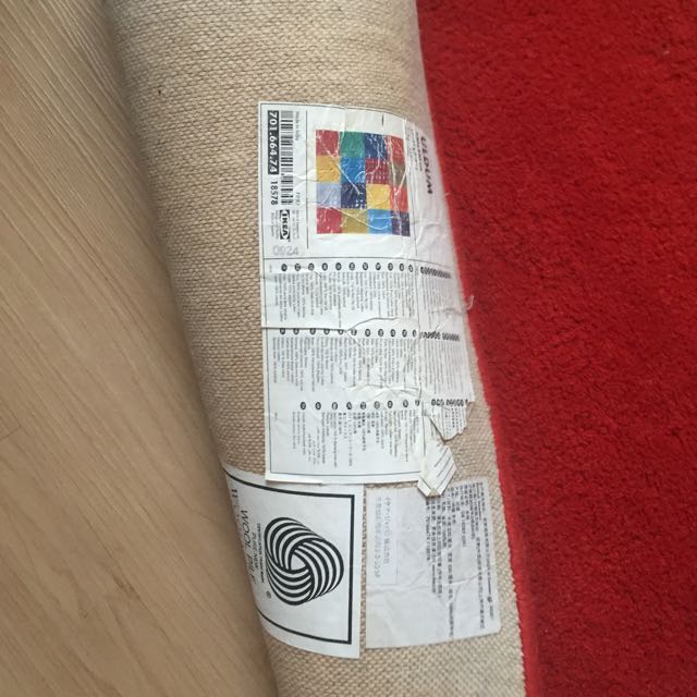 Wool Rug Ikea 200x200 Uldum Furniture Home Decor On Carousell