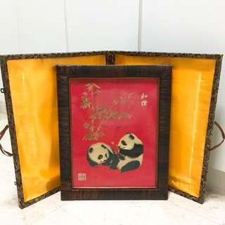 Bamboo Panda Painting from China