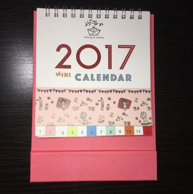2017 Mini Table Calendar On Carousell