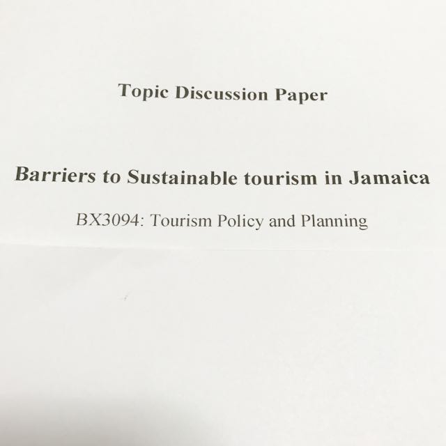 sustainable tourism essay