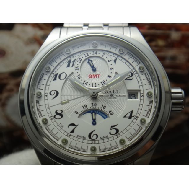BALL TRAINMASTER GMT POWER RESERVE AUTOMATIC WATCH 99, Luxury, Watches