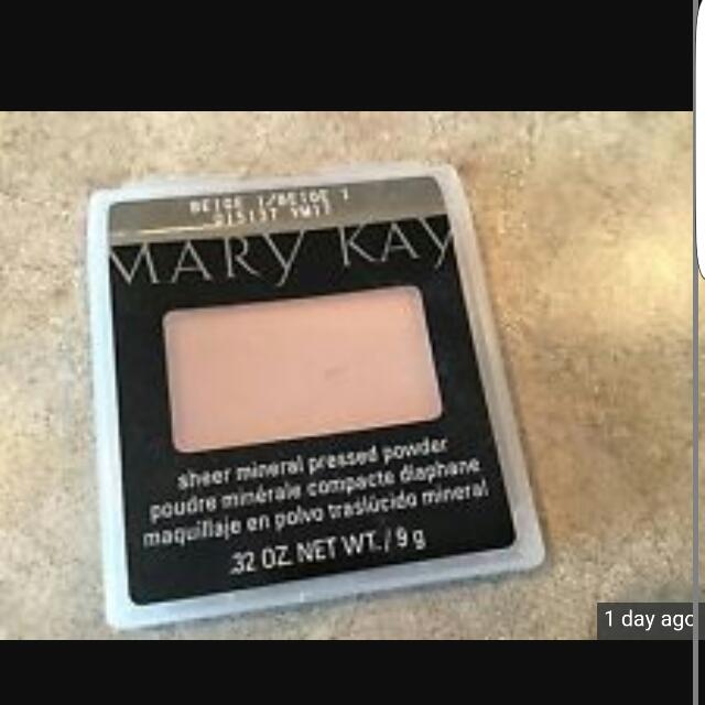 Bn Mary Kay Sheer Mineral Pressed Powder Oil Free Beige 1 Health Beauty Makeup On Carousell