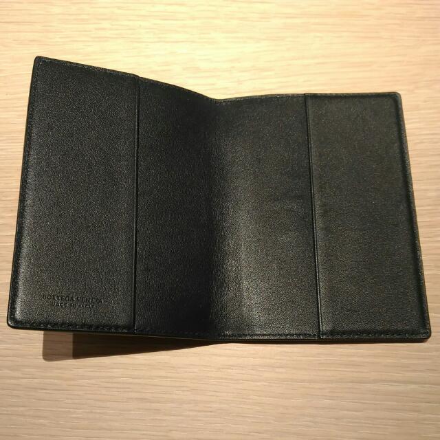 Bottega Black Passport Cover, Luxury, Bags & Wallets on Carousell