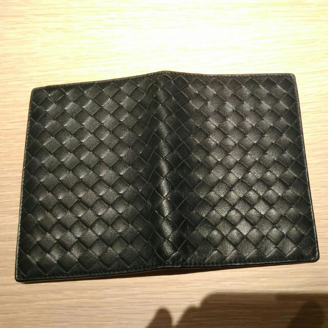 Bottega Black Passport Cover, Luxury, Bags & Wallets on Carousell