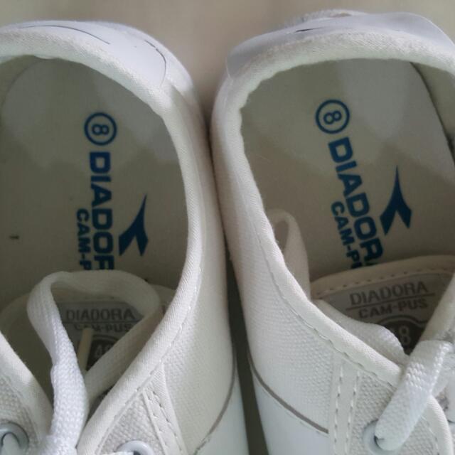 Diadora Campus White School.shoe Men s Fashion Activewear on
