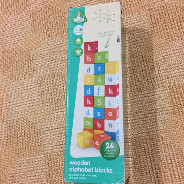 elc wooden alphabet blocks