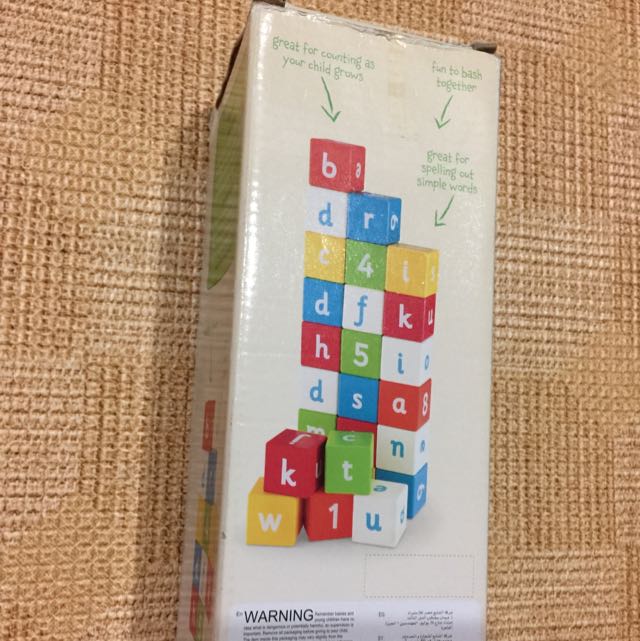 elc wooden alphabet blocks