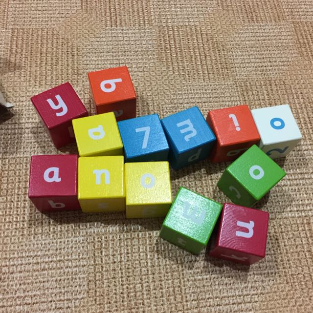 elc wooden alphabet blocks