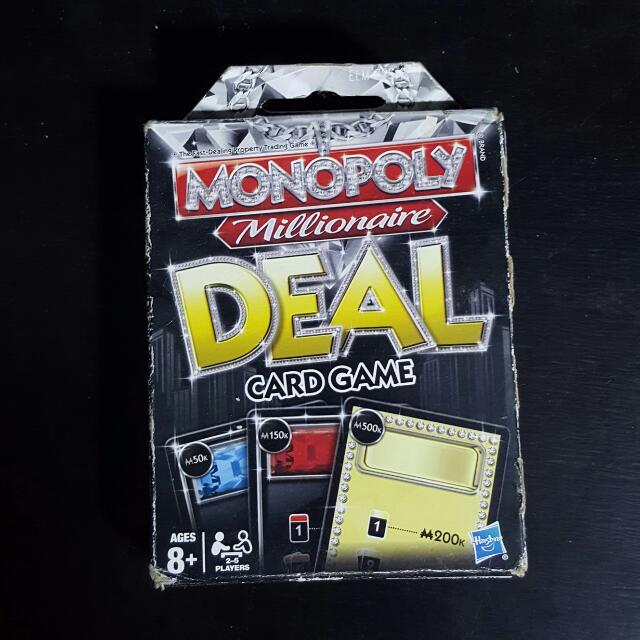 Monopoly Millionaire Deal Card Game, Hobbies & Toys, Toys & Games on