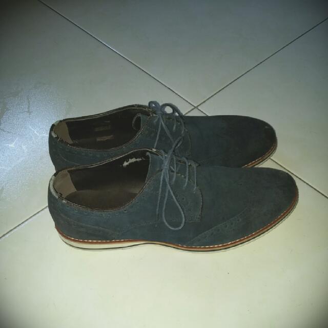 Pedro Navy Blue Oxford Dress Shoe Suede Men S Fashion Footwear