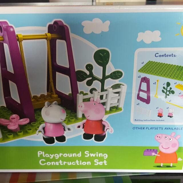 peppa pig playground swing set