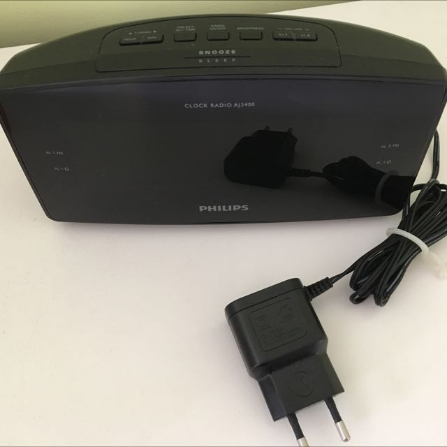 Philips Clock Radio AJ3400, Audio, Portable Music Players on Carousell