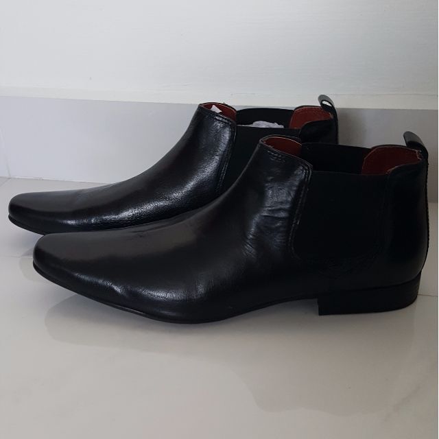Red Tape Men's Black Formal Boots, Men 