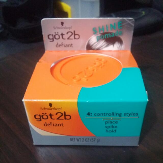 Schwarzkopf Got2b Defiant Shine Pomade, Men's Fashion, Footwear