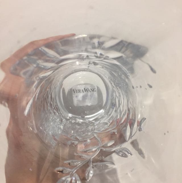 Vera Wang Crystal Vase Home Furniture Home Decor On Carousell