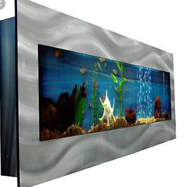 Wall Mounted Aquarium For Fish Or Water Features(Silver Closet