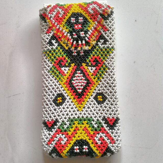 White Motif Dayak Design Craft Handmade Goods Accessories On