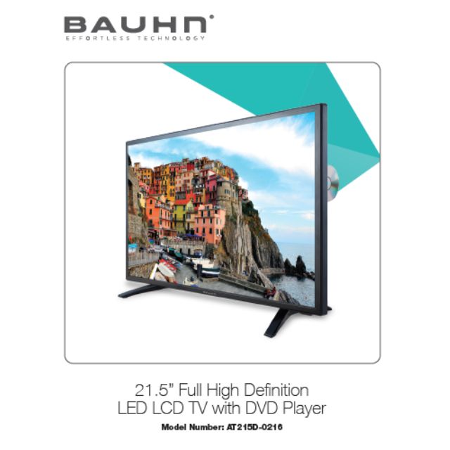 21" inch Full High Definition LED LCD TV with DVD Player PC Monitor