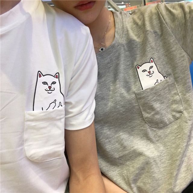 Rip N Dip Cat Middle Finger T Shirt Women S Fashion