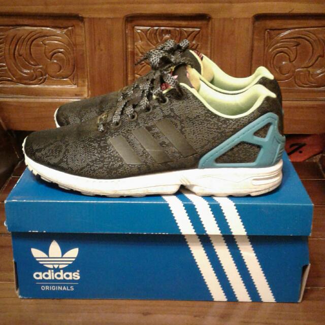 ADIDAS ZX FLUX SNAKE (REFLECTIVE) FIRST EDITION OF FLUX, Men's Footwear, Sneakers on Carousell