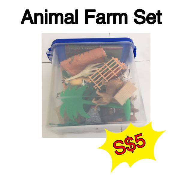 Animal Farm set, Hobbies & Toys, Toys & Games on Carousell