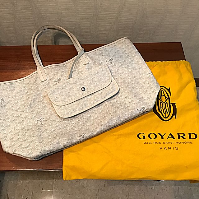 Goyard Artois GM White, Luxury, Bags & Wallets on Carousell