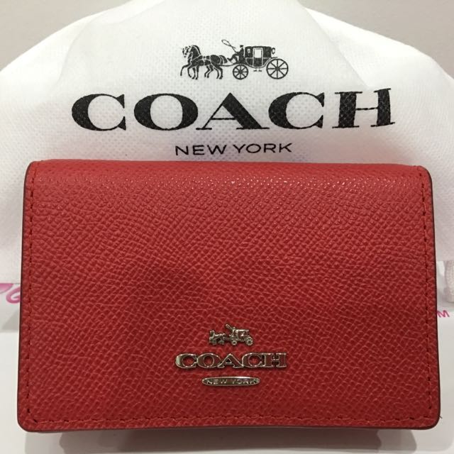 Introducir 82+ imagen coach business card case Abzlocal.mx