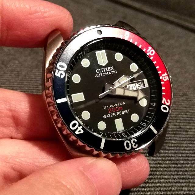 Citizen Automatic 21 Jewel 200m Divers Watch 4 so43107 Japan Movement