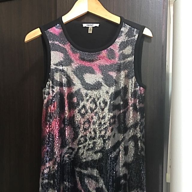 dkny sequin dress