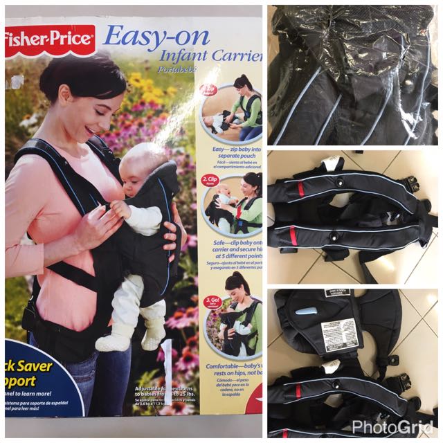 fisher price easy on baby carrier