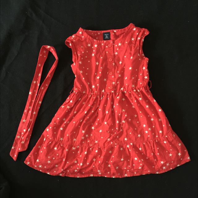 red dress with white stars