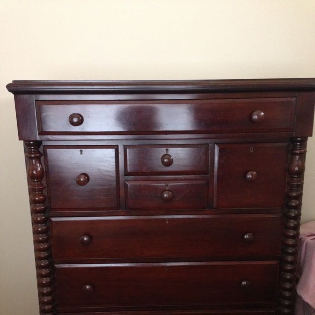Large Antique Tallboy Chest Of Drawers Antiques Furniture On