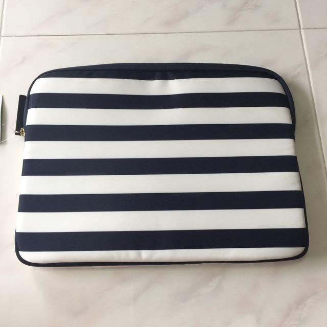 NEW Kate Spade Stripe Laptop Cover, Women's Fashion, Bags & Wallets, Wallets & Card Holders on