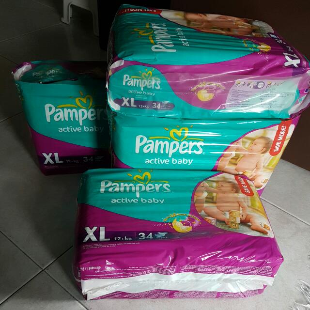 pampers active xl