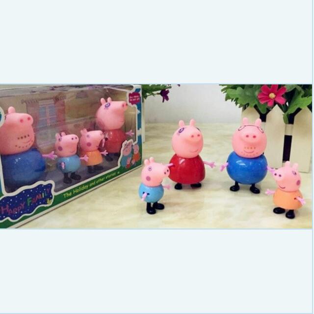 peppa pig family set figures