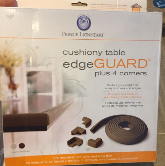 Prince Lionheart Table Edge Guard With 4 Corners Grey Babies