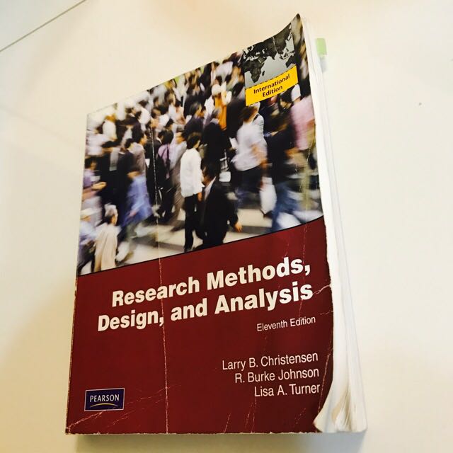 Research Methods, Design, and Analysis, Hobbies & Toys, Books & Magazines, Textbooks on Carousell