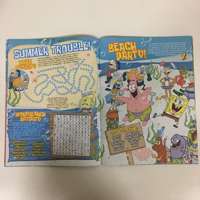 SpongeBob Squarepants Magazine (A4 size), Hobbies & Toys, Books ...