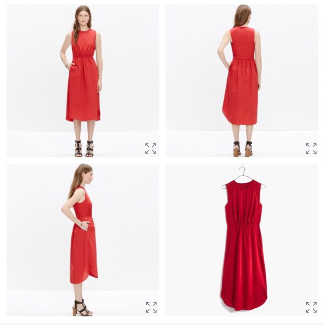 red madewell dress