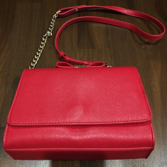 Charles and keith ribbon sling bag 2025