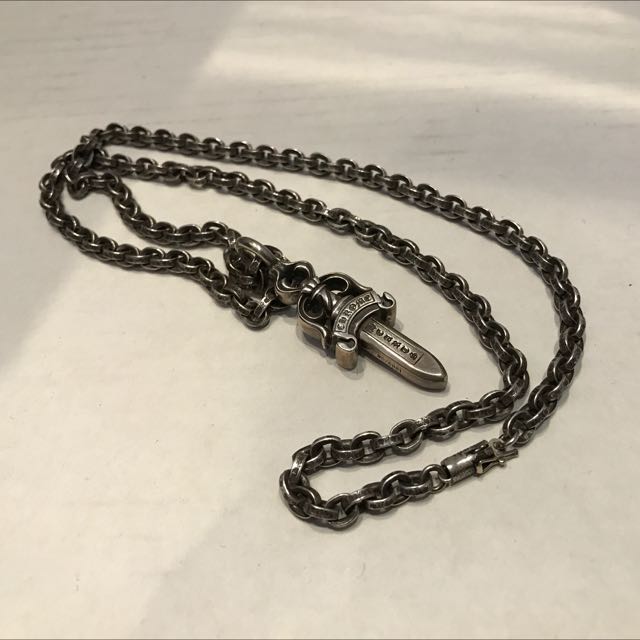 Chrome hearts paper store chain necklace