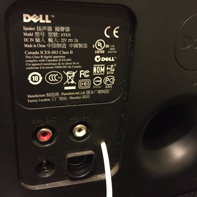 Dell Speakers And Subwoofer System, Audio, Soundbars, Speakers