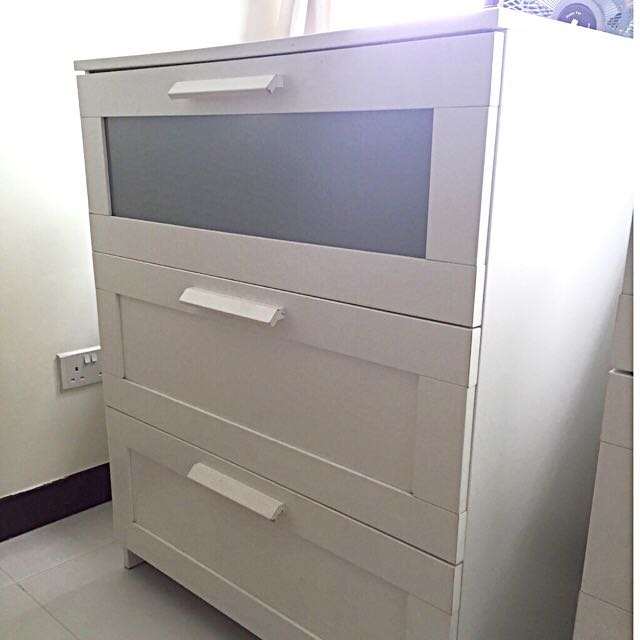 Ikea Brimnes Chest Of 3 Drawers Furniture Shelves Drawers On