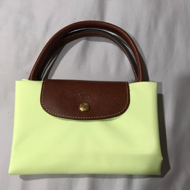 Longchamp Lime Green Bag, Luxury, Bags & Wallets on Carousell