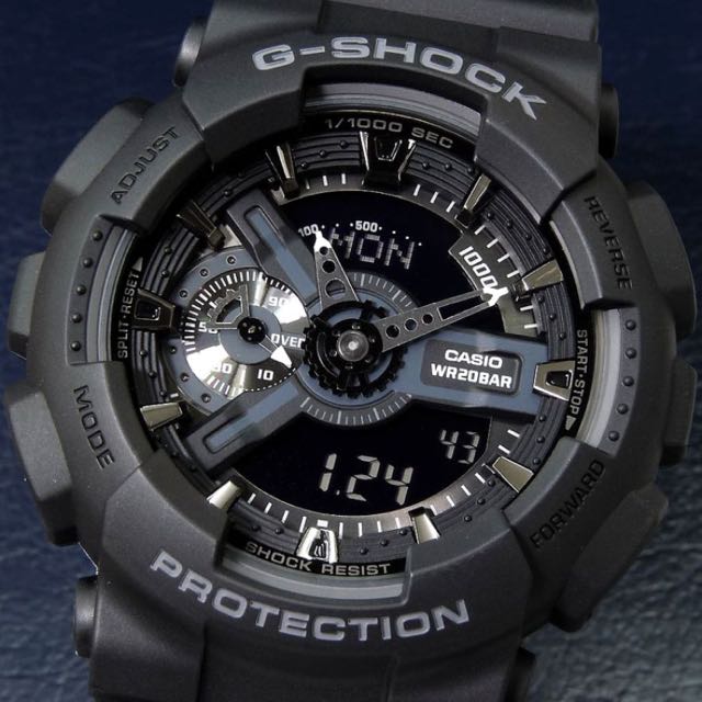 g shock ga 110 full black