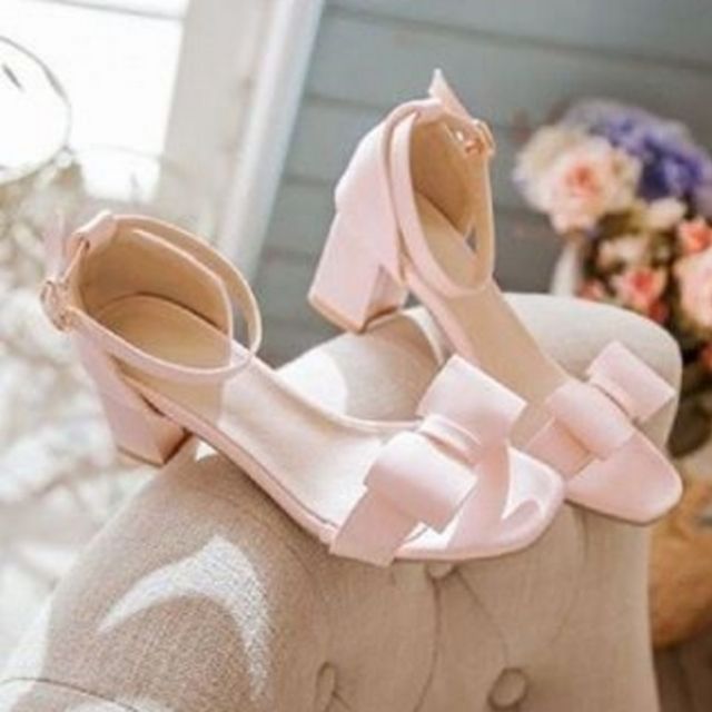 Sepatu Heels Hak Tahu Pita Olshop Fashion Olshop Wanita Di Carousell