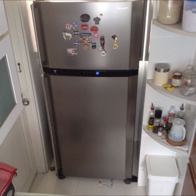 SHARP fridge SJ-PT55R, TV & Home Appliances, Kitchen Appliances ...